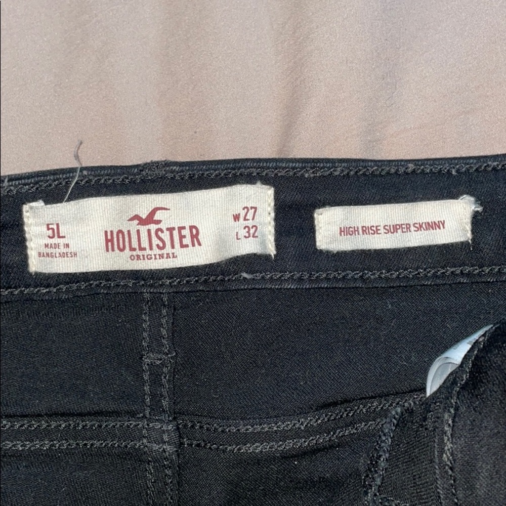 High Rise Super Skinny Black Jeans